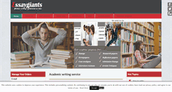 Desktop Screenshot of essaygiants.com